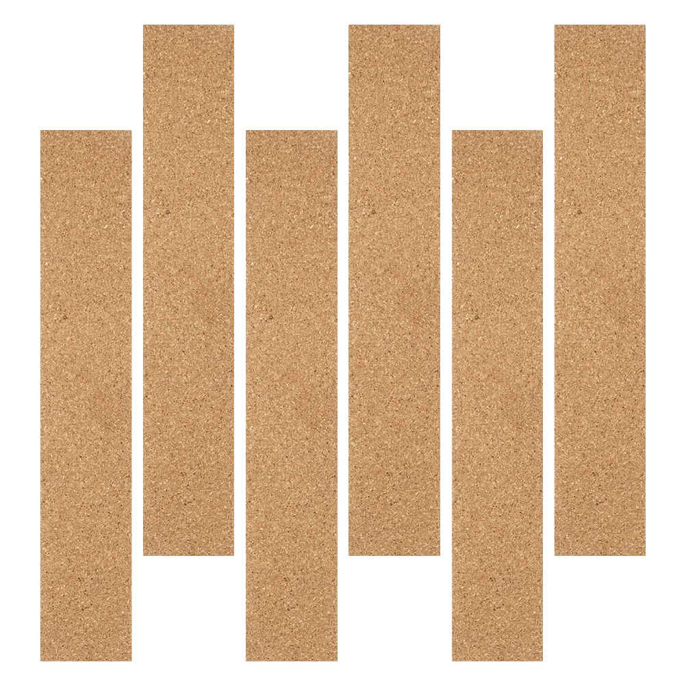 6 قطعة شرائط الفلين ذاتية اللصق بلاط الحائط بدون إطار للوحة الرسائل إعلان المكتب ديكور #6