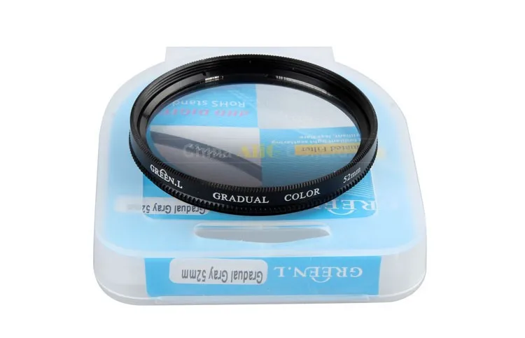 55mm Thread Mount Gradient Gray Camera Lens Filter for Canon EF-M 11-22mm STM & for Nikon AF-P 18-55mm Lens