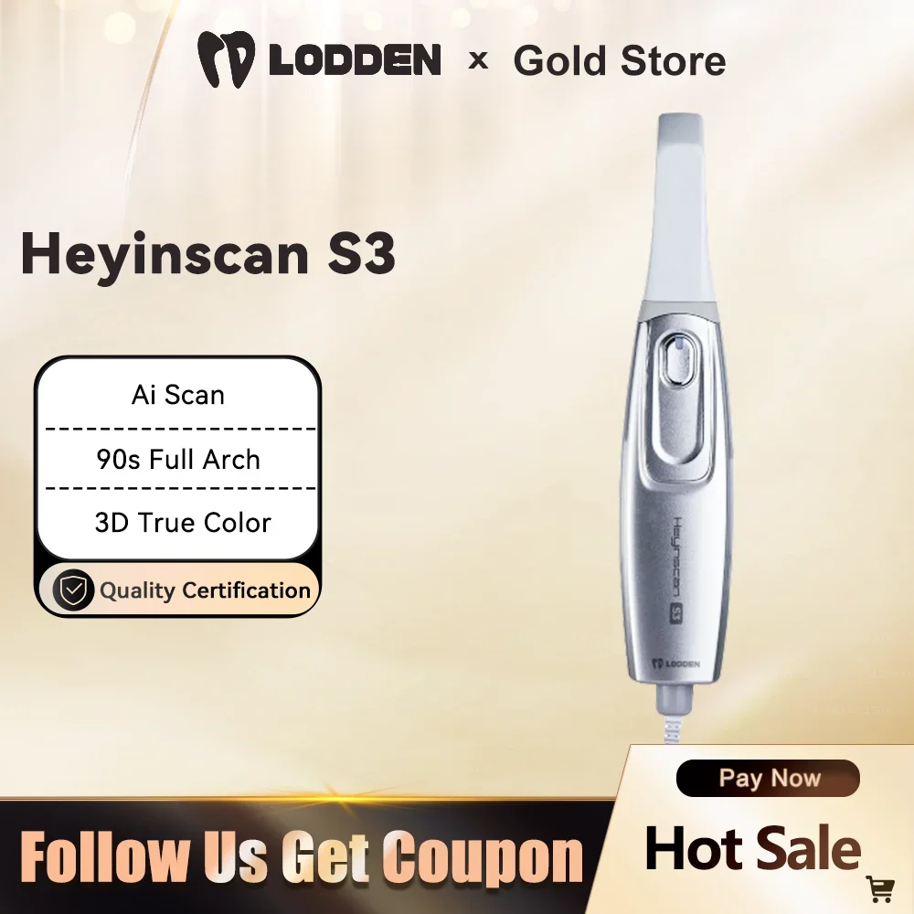 LODDEN Heyinscan S3 Dental Intraoral Scanner 3D Display Intraoral Oral Camera Dental Laboratory Equipment Impression Instrument