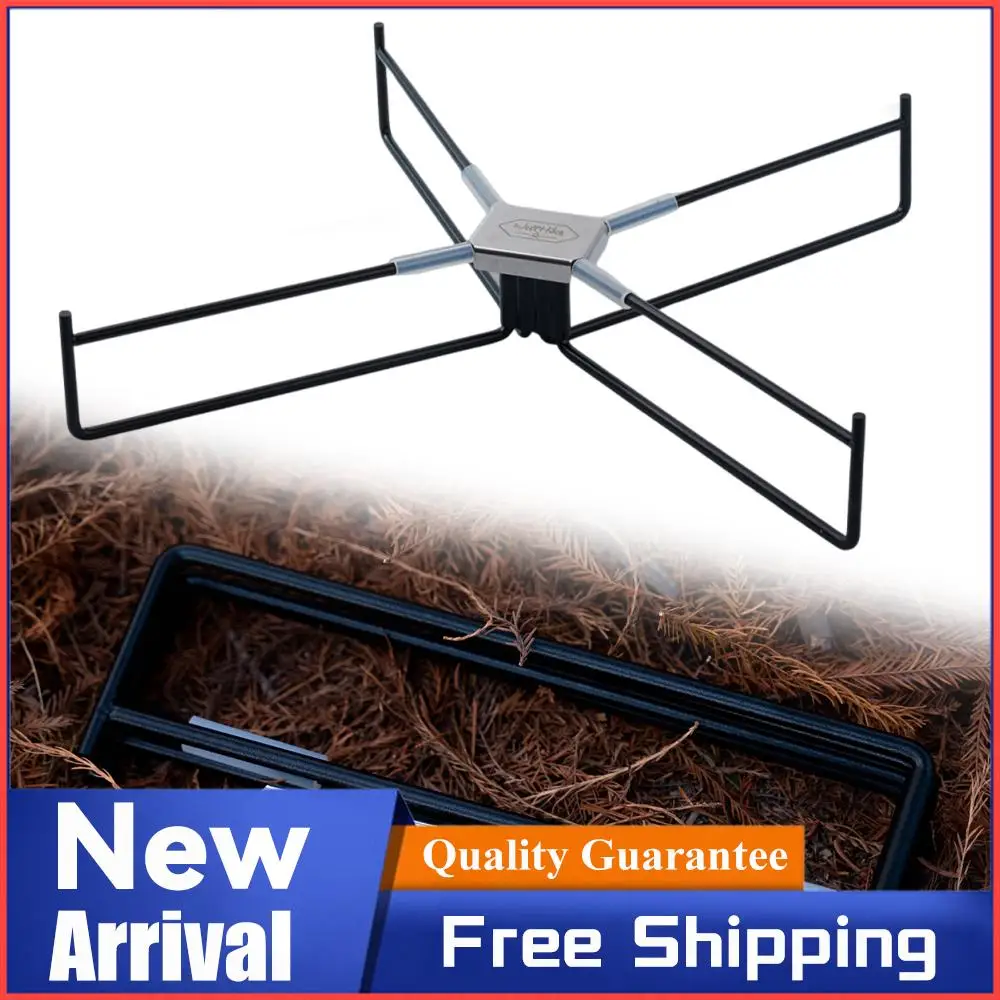 

Многофункциональная складная подставка-холодильник для кемпинга, сверхмощная металлическая подставка, портативный контейнер для хранения, держатель ведра для льда с сумкой для хранения