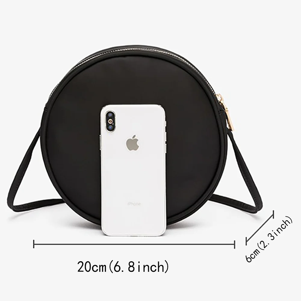 Fashion Ladies Small Round Bag New One-shoulder Messenger Handbag Avocado Print Girl Cosmetic Storage Bags Wallet Crossbody Bags