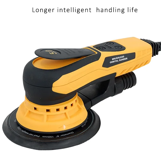 400W Electric Random Orbital Sander 6 Inch Dustless Polisher For Wood, Metal & Car Sanding | 220V