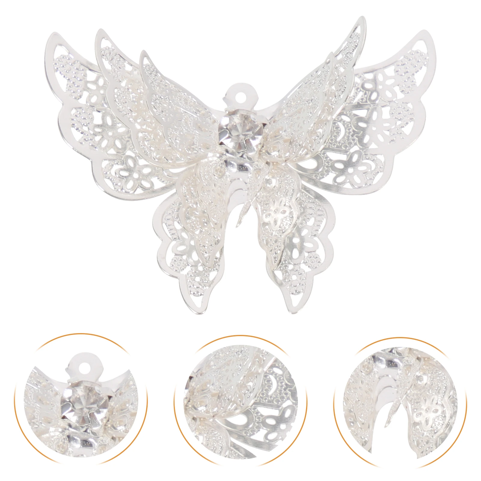 

10pcs Retro Copper Crystal Hairpin Materials Accessories Vintage Jewelry Making Supplies Decorations for Hair Sticks