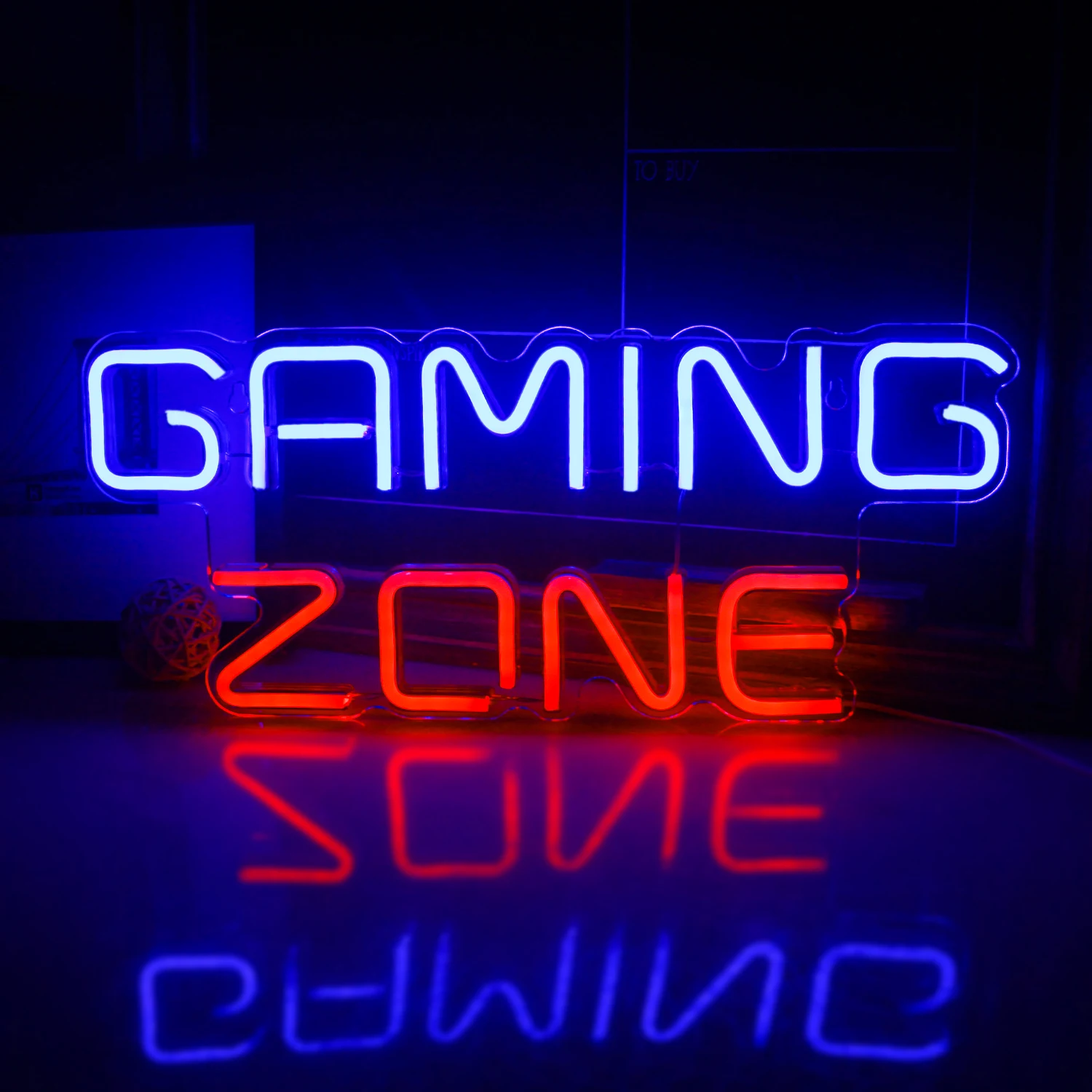 Gaming Zone Neon Led Sign for Wall Decor with USB Powered for Game Room Game Zone Bedroom Neon Signs Teen Boys Room Decor