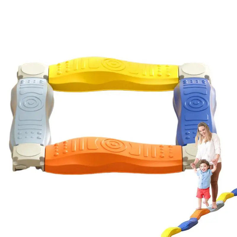 

Balance Stepping Stones Kids Colorful Stackable Non Slip Stepping Balance Beam Creative Multifunctional Balance Board Gymnastics