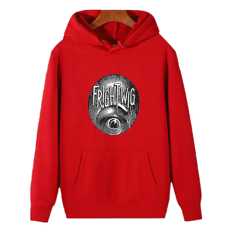 Frightwig American Feminist Punk Music Group Rock Eye graphic Hooded sweatshirts winter thick sweater hoodie fleece hoodie