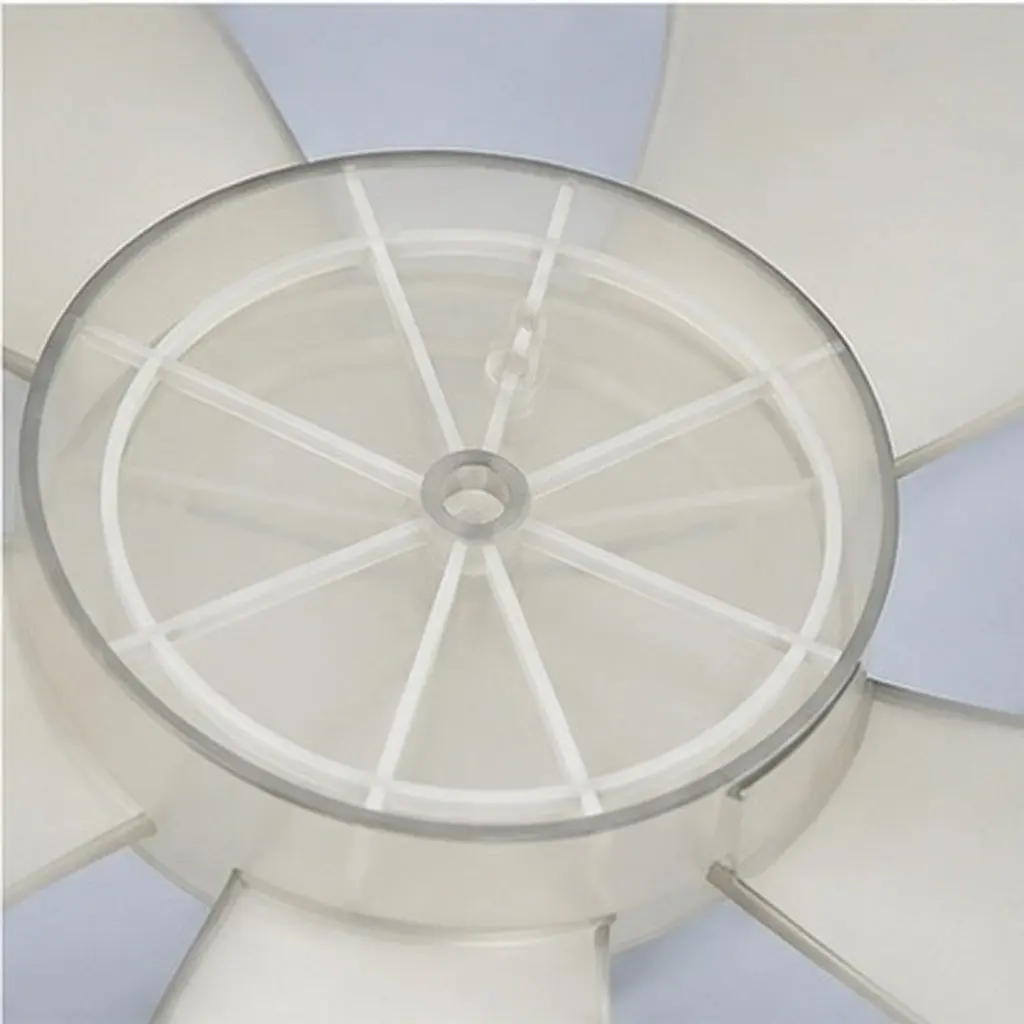 5-Blade Replacement Fan Blades Plastic Electric Fan Leaves for Standing Floor Table Fans Repair Parts Lightweight High Temp