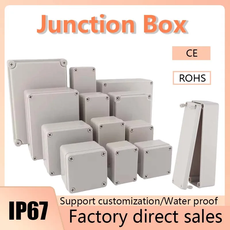 

IP67 AG Series Outdoor Waterproof Junction Box Housing ABS Plastic Enclosure Screw Cable Sealed Cases for Electronics