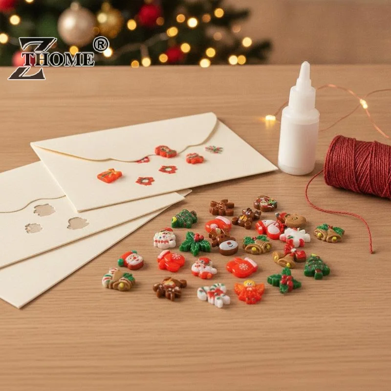10/30Pcs New Cute Christmas Series Flat Back Resin Cabochons For DIY Jewelry Craft Scrapbooking Decoration Accessorie