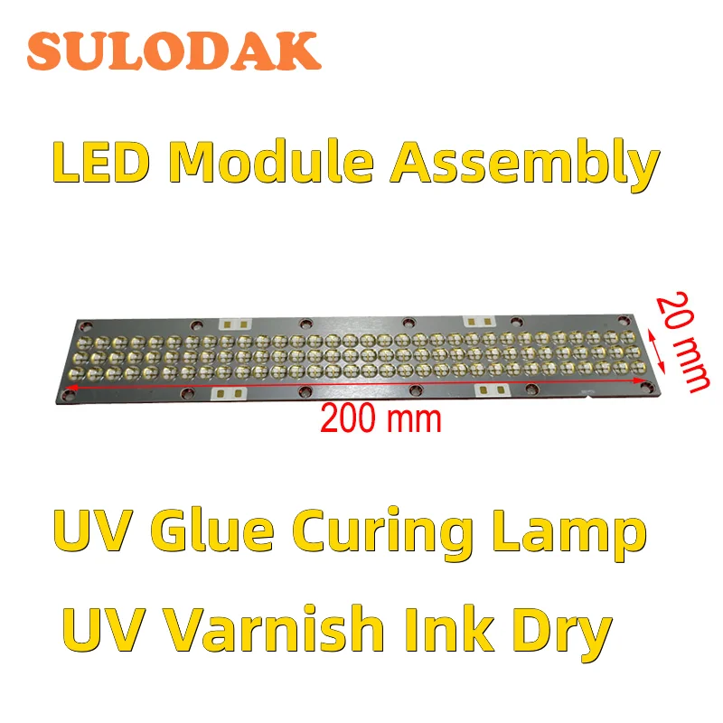 

2002056 A2 UV LED module for uv gel curing lights UV flatbed printer ink varnish curing dry lamps 365nm 395nm Ultraviolet lights