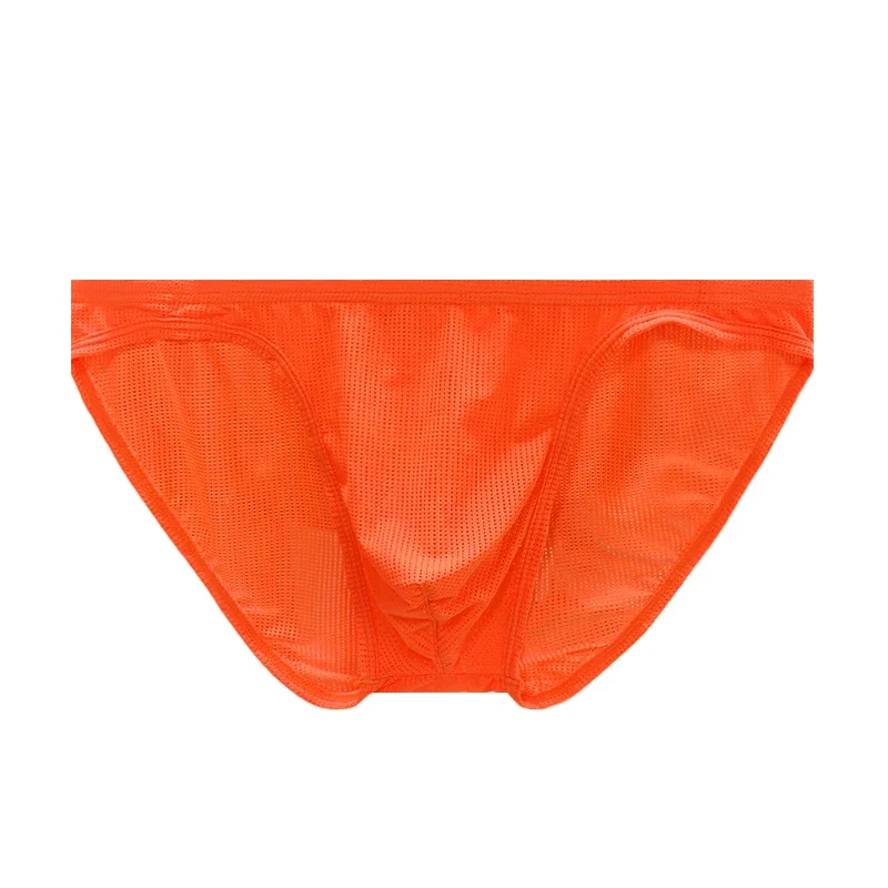 Mesh Translucent Men's Swim Trunks Solid Bikini Surf Triangle Board Shorts Summer Swimwear Briefs Panties Underwear