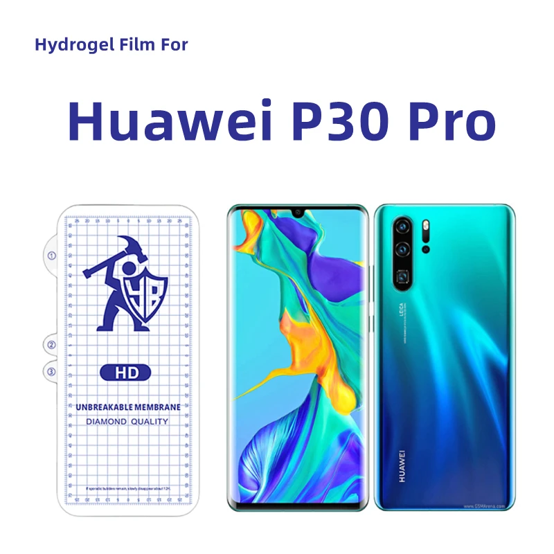 

Прозрачная Гидрогелевая пленка для Huawei P30 Pro, защитная пленка для Huawei P30 Pro HD, не закаленное стекло, 3 шт.