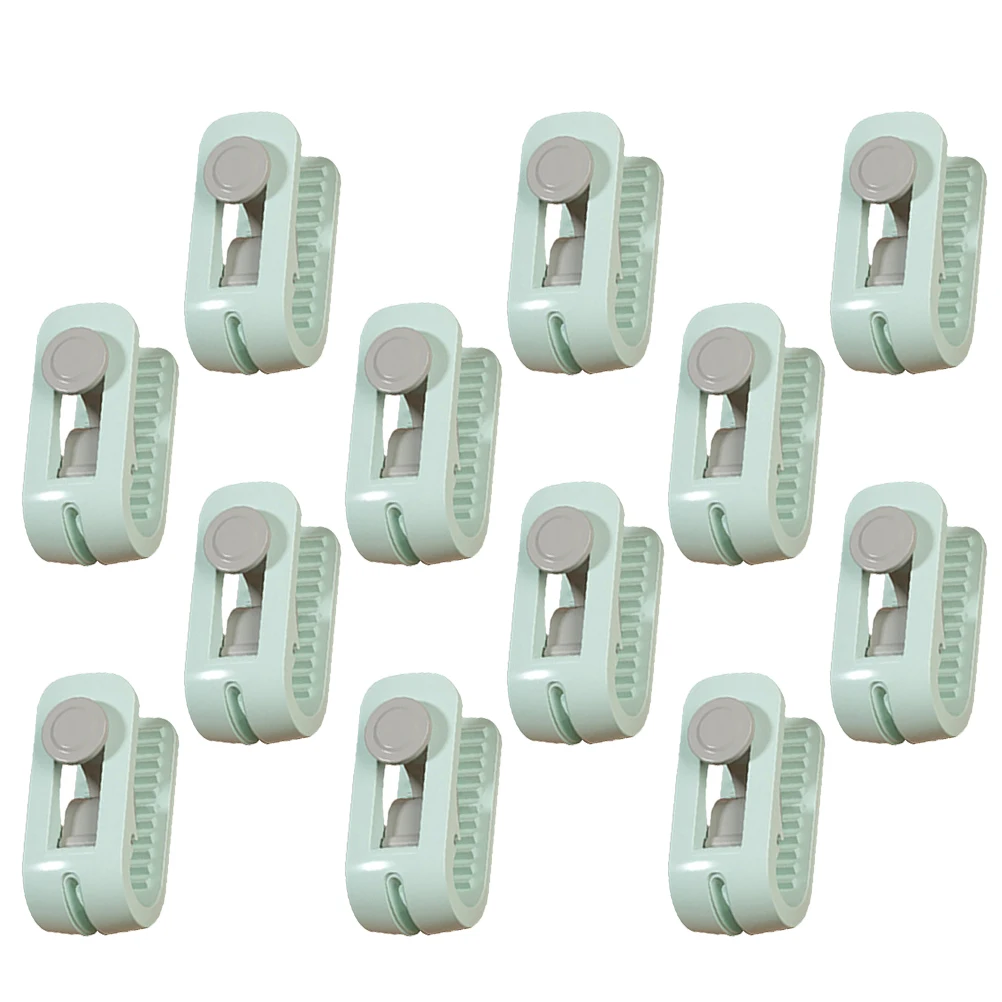 

2 Sets Quilt Fastener Clips Green 6 Pack Gift Box Bed Sheet Holders Duvet Cover Fixing Tools Plastic Comforter Accessories