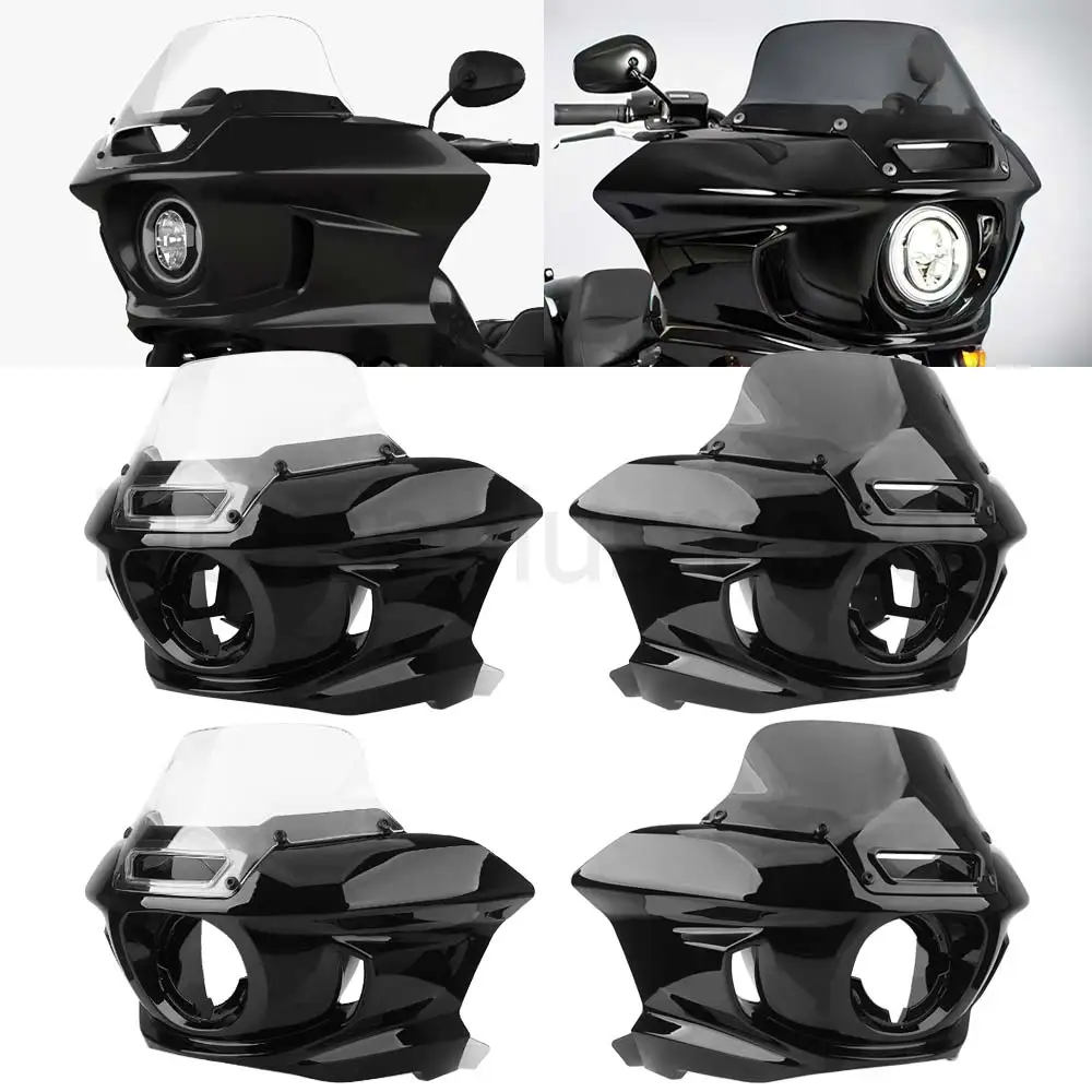 

Motorcycle Front Headlight Fairing Windshield Windscreen For Harley Softail LOW RIDER ST 2022-2024, EL DIABLO 2022 Accessories