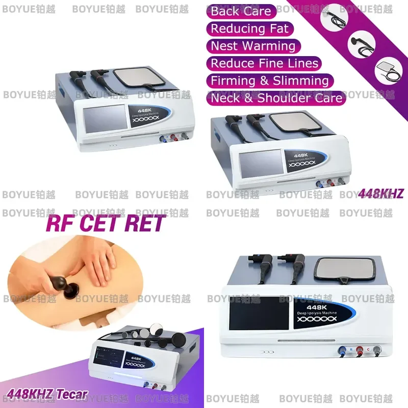 448kHz Unipolar Body Therapy Device Facial Lifting Contouring Machine Skin Tightening Care Equipment for Home Use