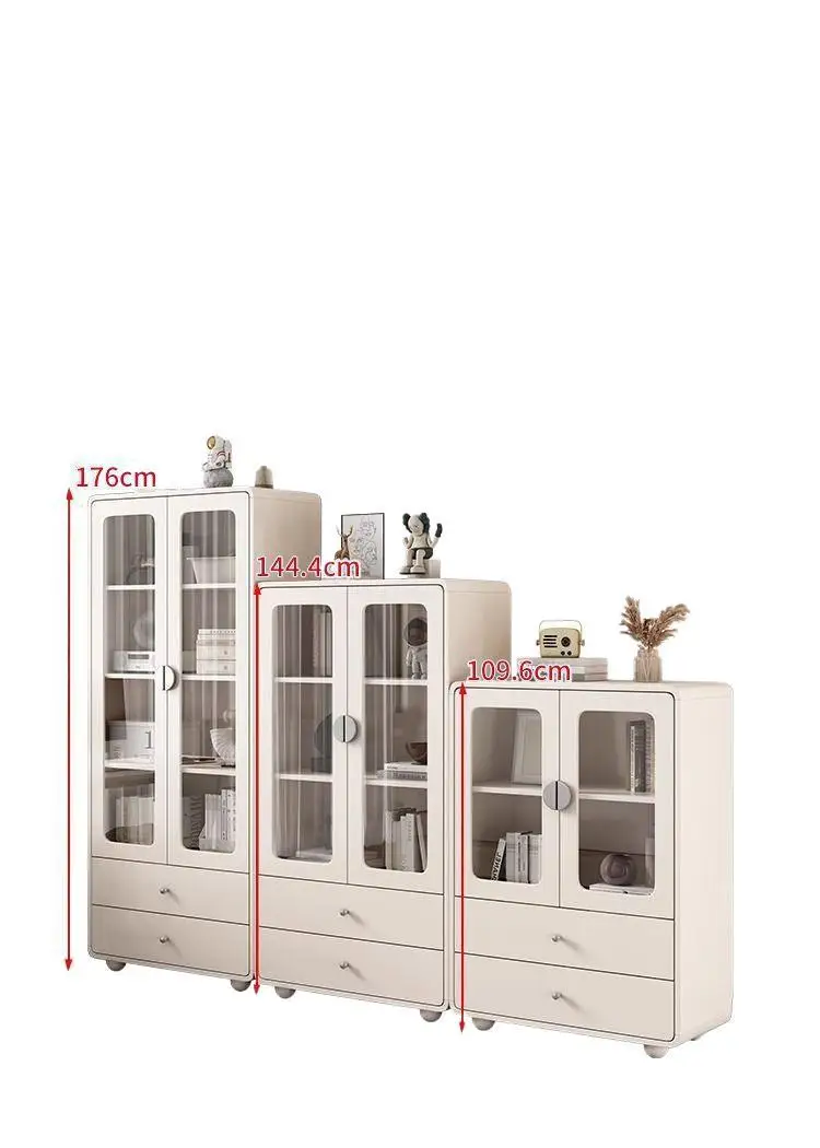 

Шкафчик, встроенный бытовой шкафчик, детский кремовый ветрозащитный пылезащитный шкаф для хранения в гостиной, книжная полка