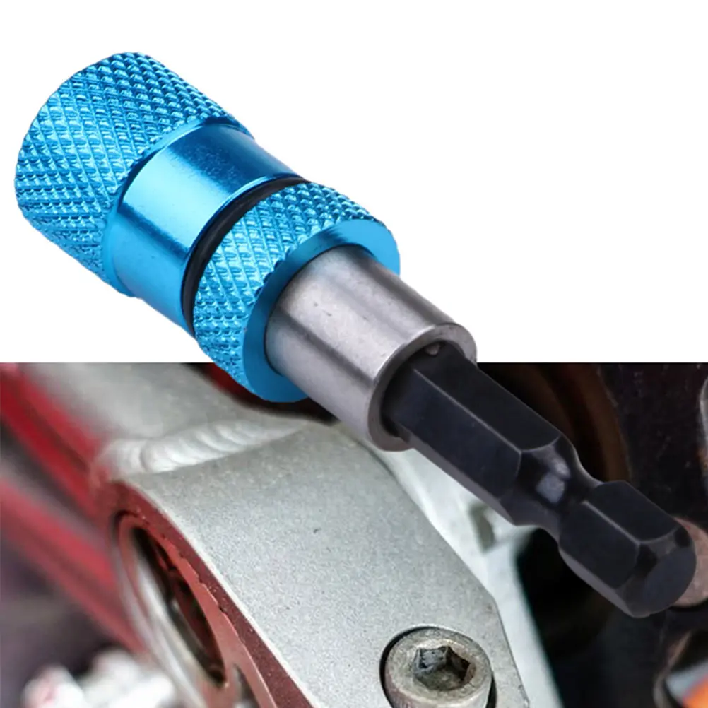 

2pcs 1/4 Electric Screwdriver Bit Adapter Hex Quick Release Magnetic Extension Holder Power Drill Socket Bit Adapter Stainless