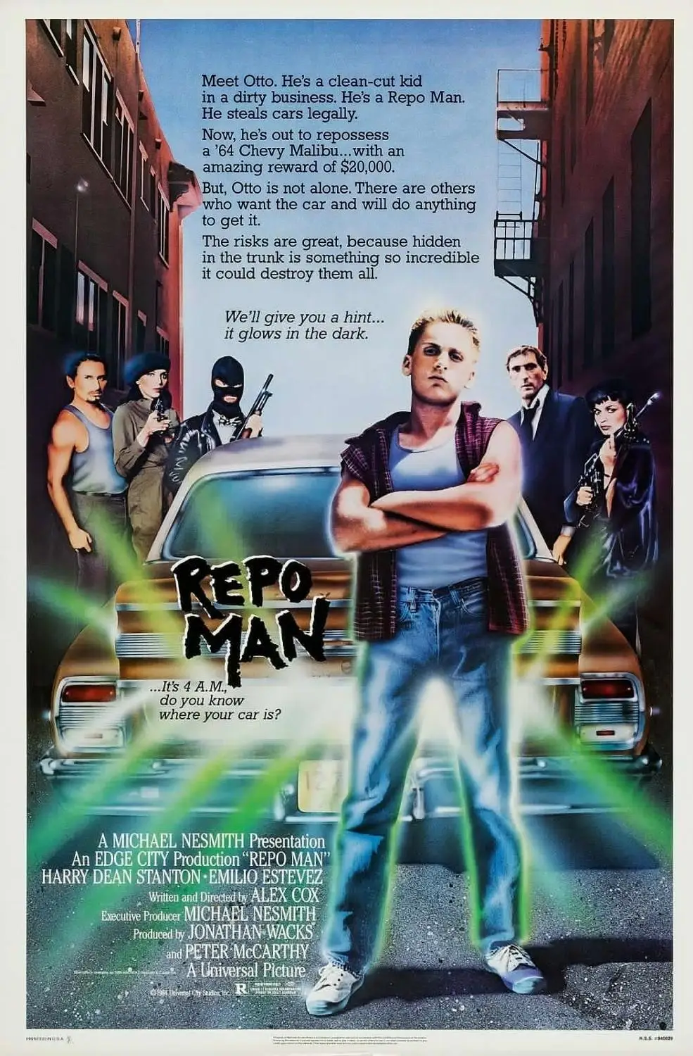 

REPO MAN Movie Art Film Print Silk Poster Home Wall Decor 24x36inch