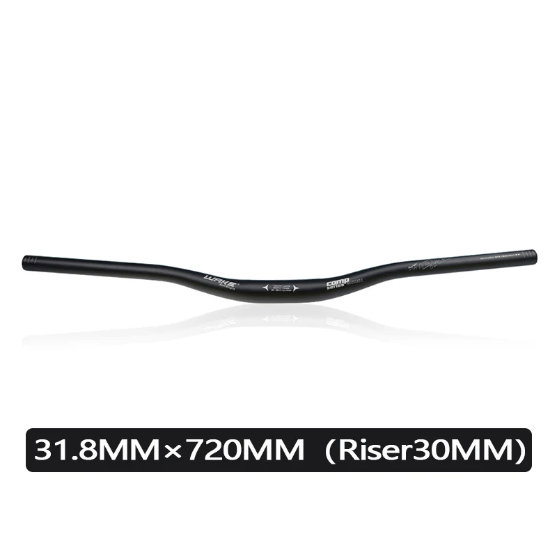 WAKE 31,8MM Fahrradlenker aus Aluminiumlegierung, 720/780mm Ultraleichter Fahrradlenker für MTB und Rennräder
