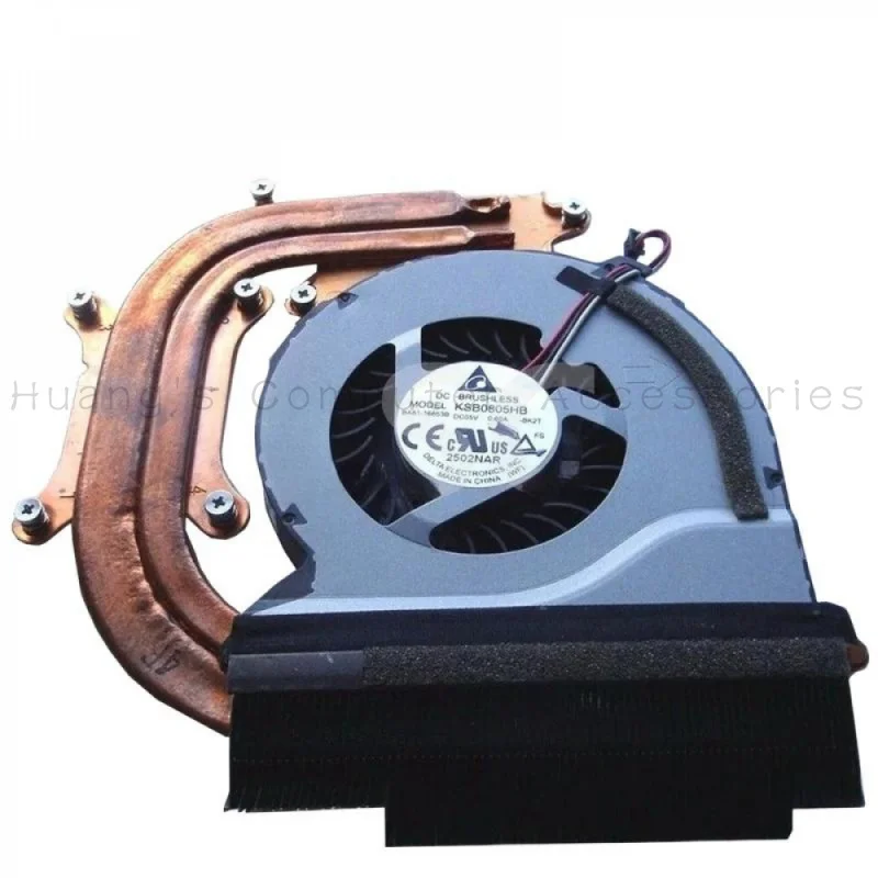 SS+CPU Cooling Heatsink Assembly With Fan KSB0805HB BA62‑00675A For Samsung NP550P5C NP550 Laptop Radiator Cooler