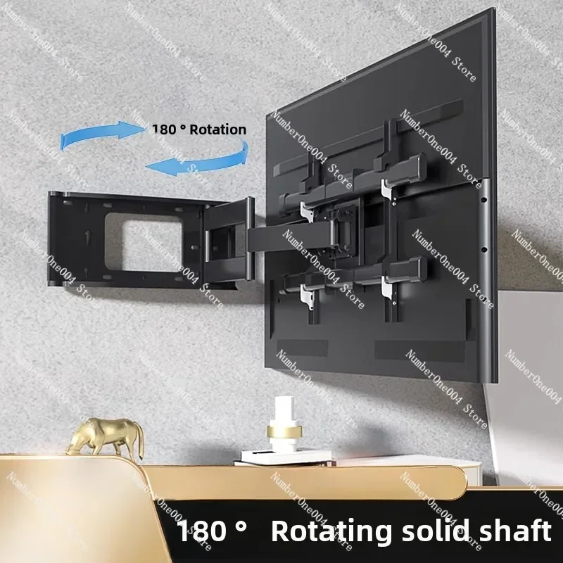 

Suitable for TV Telescopic Rotating Hanger 180 Degrees Folding Telescopic Wall Hanging Wall Suitable for 55\ 65\ 75 Inches