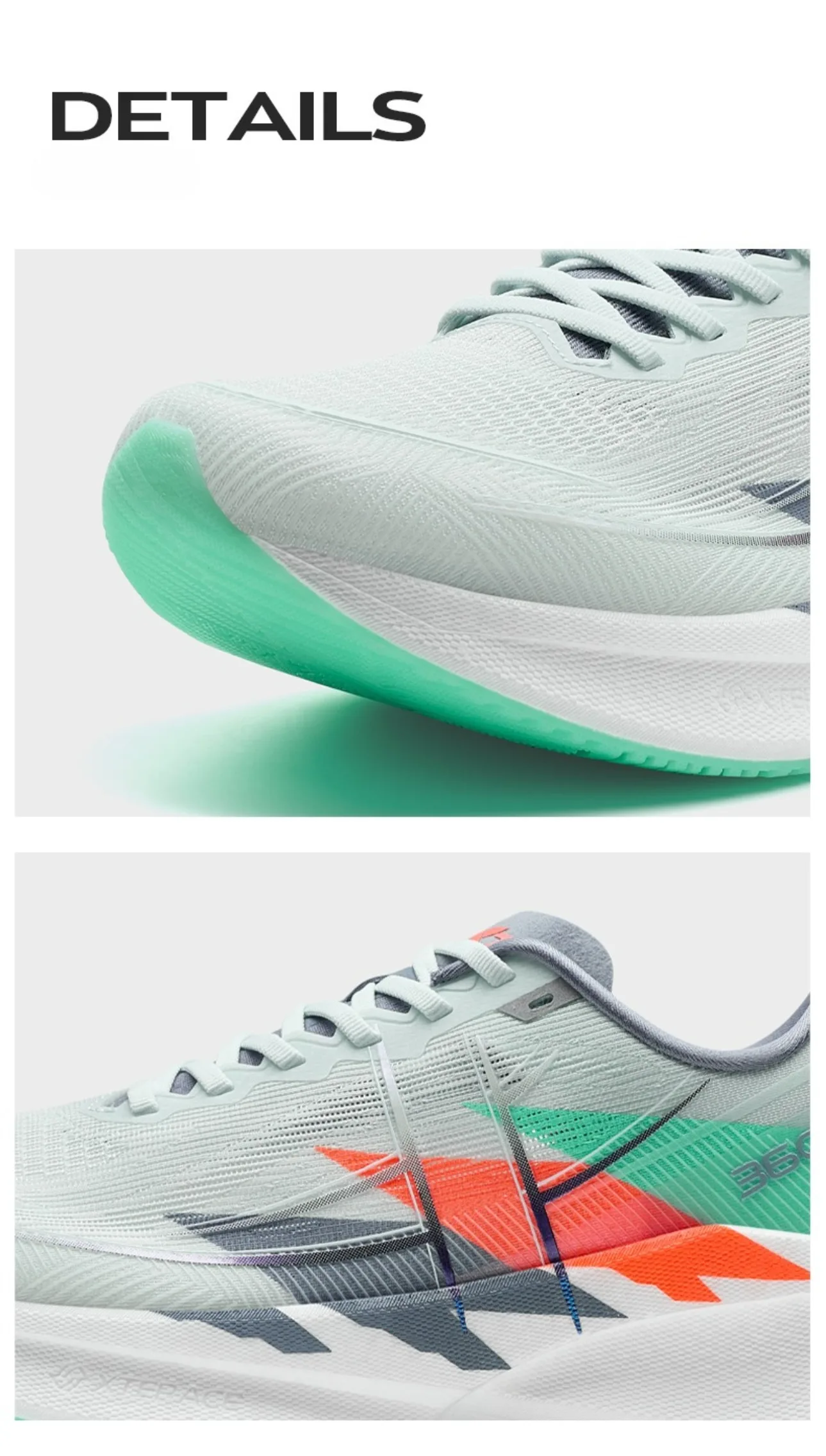 Xtep 360X 2.0 Professional Marathon Running Shoes For Men Racing Carbon Plate Shock Absorbent Sports Training Shoes 975219110035