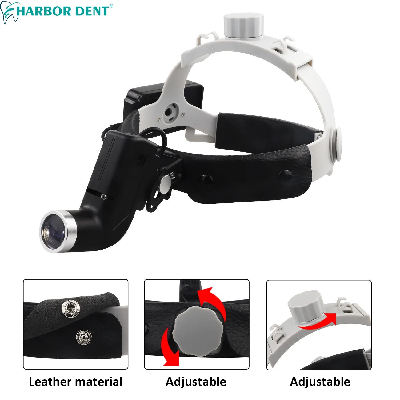 Dental LED Head Light Lamp Oral Lamp Surgical Light For Binocular Loupes Brightness Spot Adjustable 5W Headlamp Dentist Tool