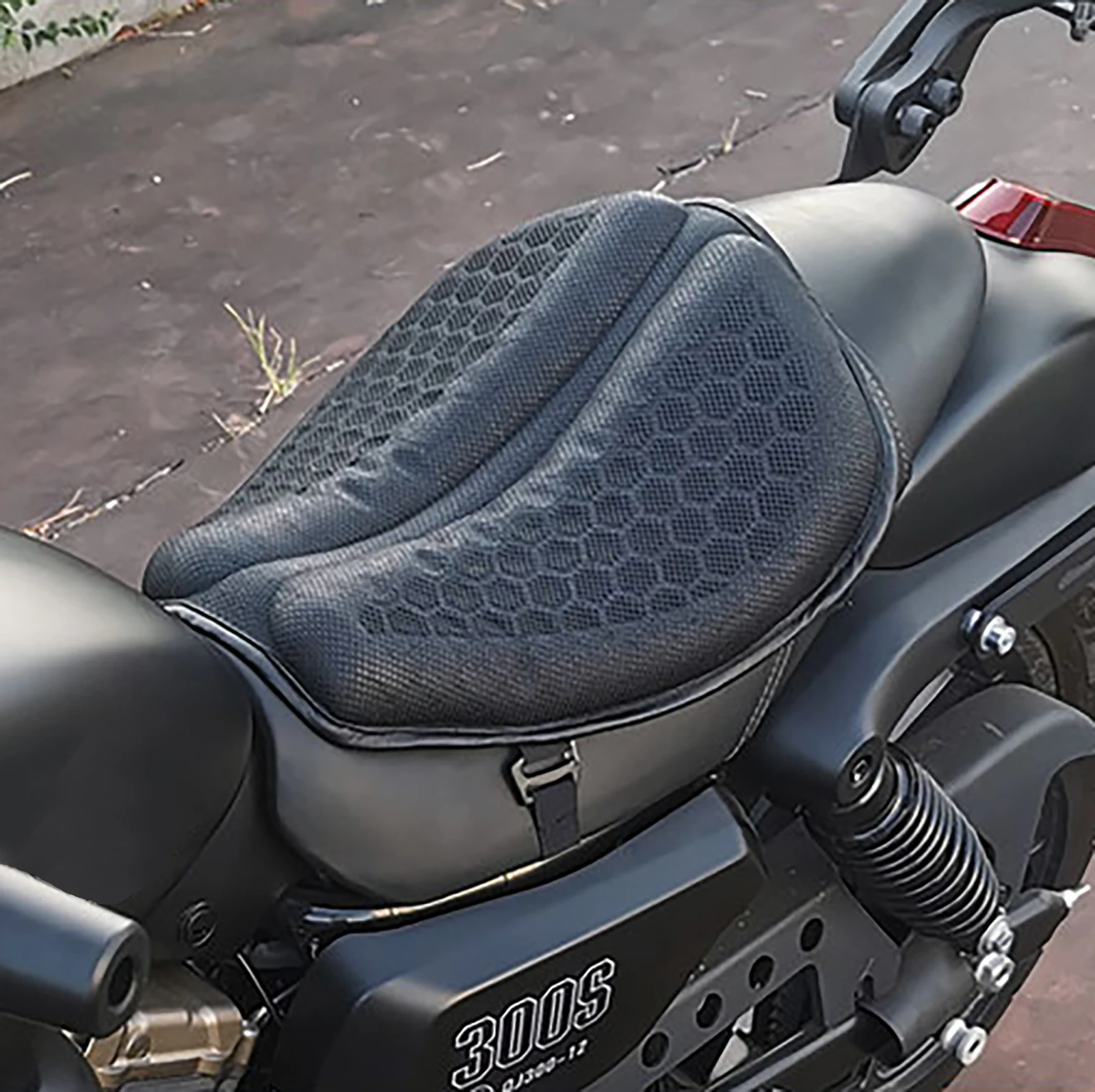 Motorcycle Seat Cushion Anti-Slip Motorcycle Inflatable 3D Blow Air Cushion Pressure Relief Ride Seat Pad Motorcycle Accessories