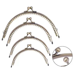 8.5-15cm Round Metal Frame For Purse Handle Clutch Bag Handbag Accessories Making Purse Clasp Lock Metal Clasp Bags Hardware
