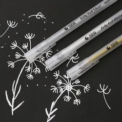 Card Lover STA 7005 Highlighter Gold Silver White Tricolor Gel Pen for Student School Office Stationery