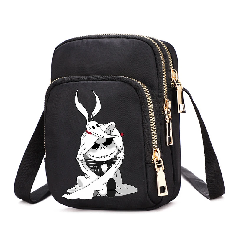 Disney The Nightmare Before Christmas Crossbody Bags for Men Women New Anime High-capacity Shoulder Pouch Travel Purse Kids Gift