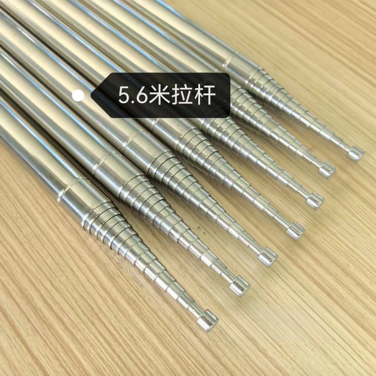 ME-56 5.6m 14-Section Telescopic Antenna Whip Stainless Steel M10 Thread for Shortwave Ham Radio Portable Mast