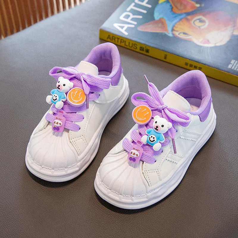 Jugendliche erwachsene Kinder Freizeit schuhe 2023 neue Sommer Kinder weiche Sohle Mädchens ports chuhe Junge Schnürung Mode Kinder Cartoon