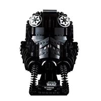 New TIE Fighter Pilot Helmet MOC 75274 SpaceShip Battle Model Building Block Architecture Education Assembly Model Toy Gifts for