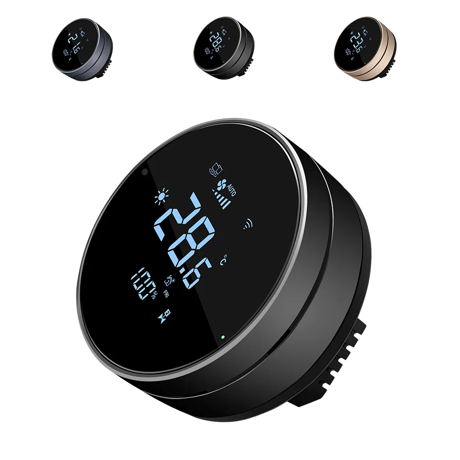 Comfurter 24v FC610 Nest Shaped Programmable Air Conditioner Hvac Modbus Fan Coil Room Touch Screen Smart WIFI Thermostat