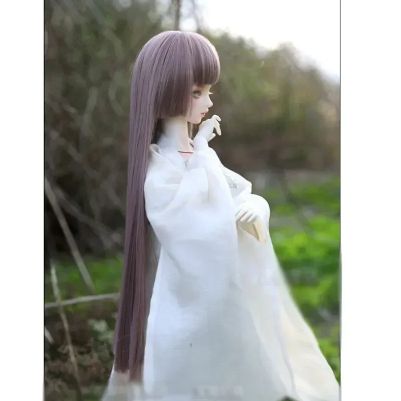 Parrucca per bambola BJD sd capelli lunghi lisci uno coltello anche 1/3 1/4 1/6 1/8 parrucca per bambola ke er Capelli castani Accessori per bambole