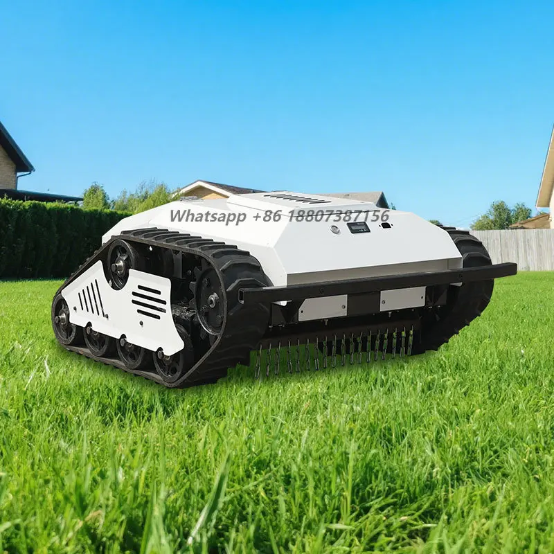 Powerful Durable Lithium Battery Powered Crawler Lawn Mower for Professional Lawn Care Solutions