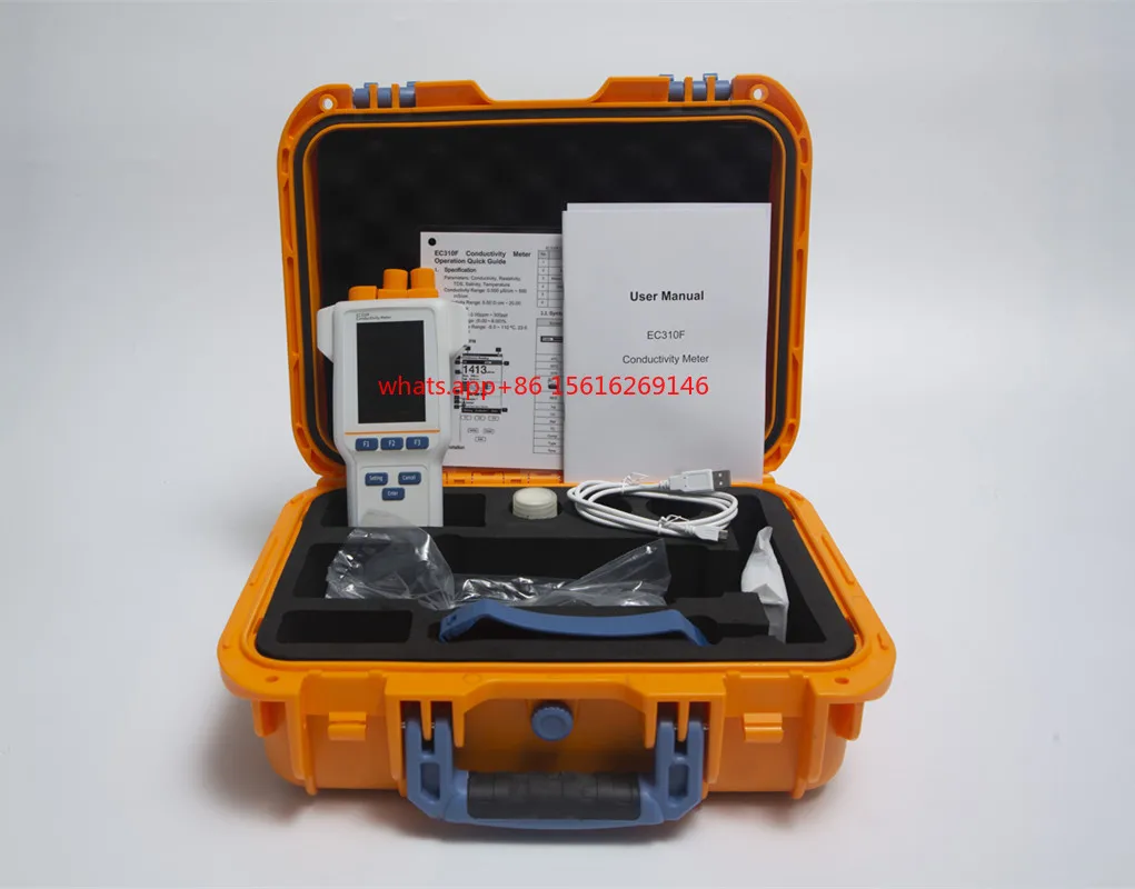 EC310F Digital Portable Electrical Oil Water PH Conductivity Meter With Data Capacity 500 Sets
