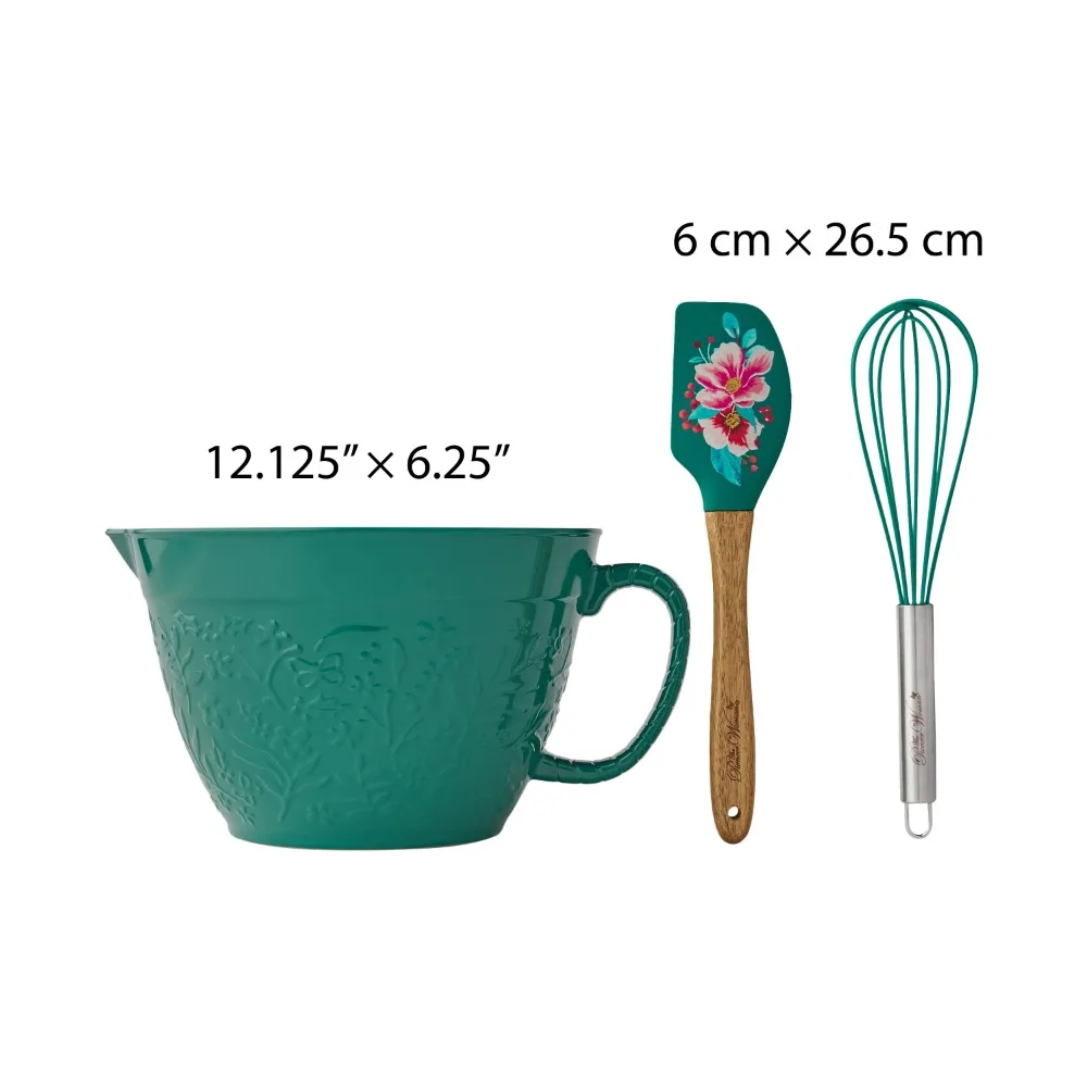 طقم أوعية متداخلة من الميلامين مكون من 18 قطعة، متعدد الألوان