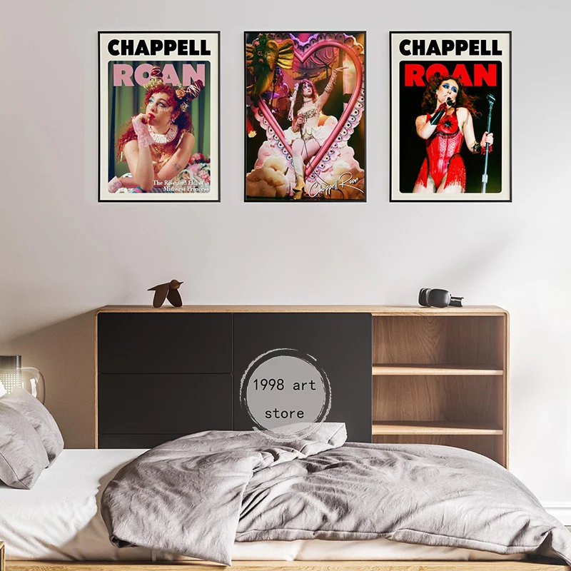 Funky Trendy Vintage Inspired Chappell Roan Good Luck Babe Art Poster Canvas Painting Wall Prints Picture for Room Home Decor