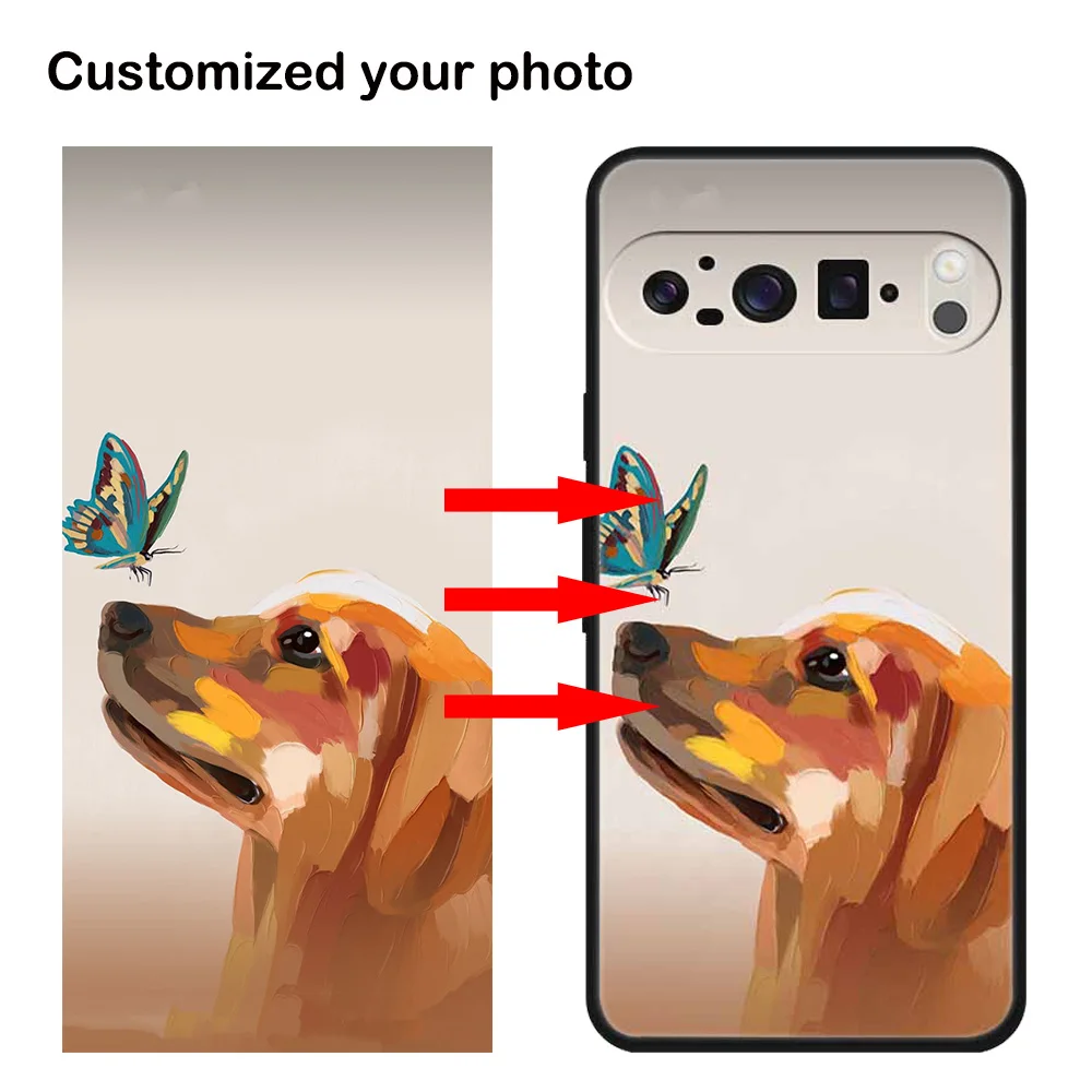 تخصيص DIY صور الحالات الهاتف ل بكسل 9 برو XL غطاء سيليكون لجوجل بكسل 10 برو XL حالة DIY صورة اسم النص تصميم #2