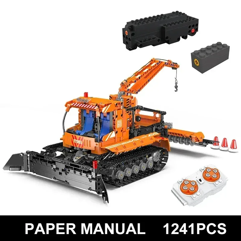 

MOLD KING 17051 RC инженерный грузовик строительные блоки, модель автомобиля Snowfield, игрушка «сделай сам» для детей, рождественский подарок