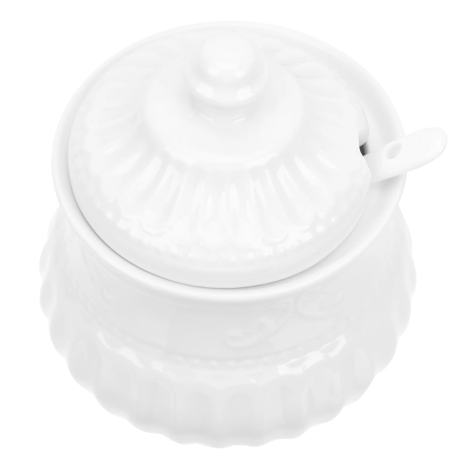 

Stylish Ceramic Storage Jar Fine Workmanship Bright Colorful Design for Home Kitchen Coffee Candy Sugar Container Use