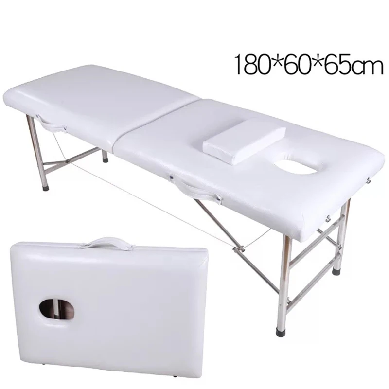 Cama de belleza de masaje profesional, cama de SPA de tatuaje de masaje plegable, salón de belleza personalizado, mesa de tratamiento de