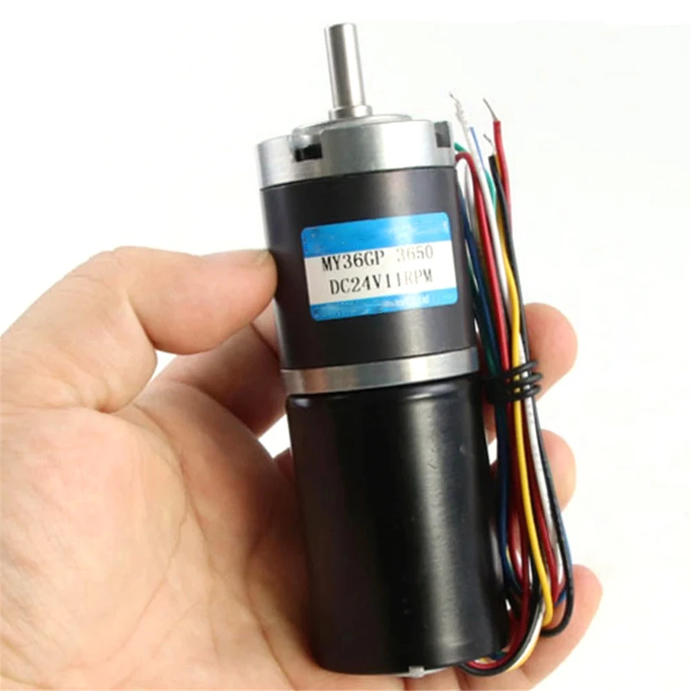 

Brushless DC Reduction Motor 12V 24V 36mm Planetary Gear 3650 Low-speed 11-1538RPM Speed Regulation Large Torque Small Motor