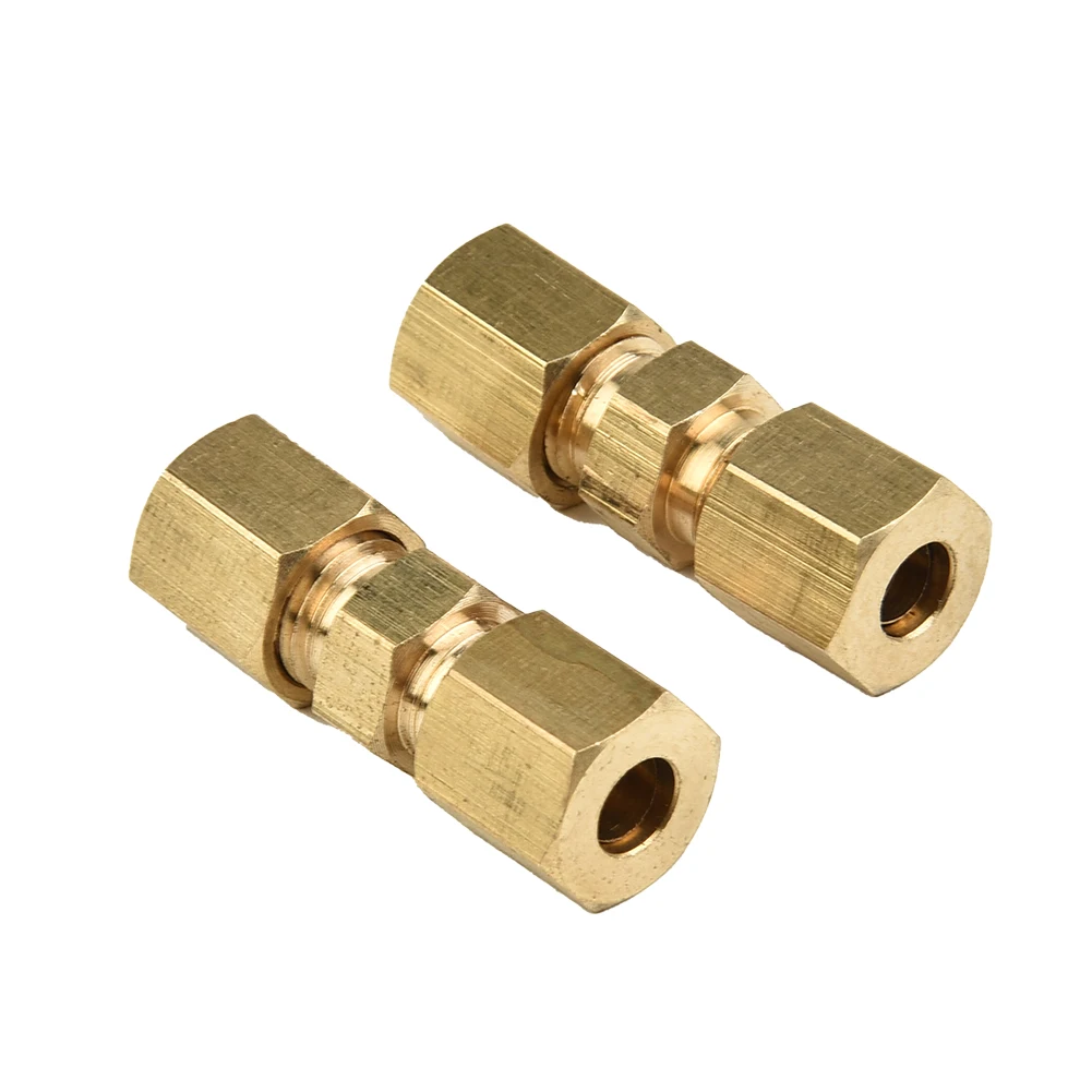 10x Car 4.75mm Brass Straight Reducer Compression Fitting Connector 3/16\