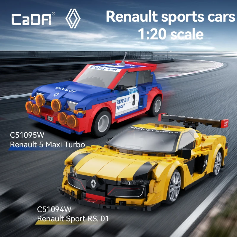 

Конструктор CaDA 1:20 / Renault / Суперспортивный автомобиль / Ретро-автомобиль / Подарок на праздник / Детская игрушка / Подарок для мальчиков