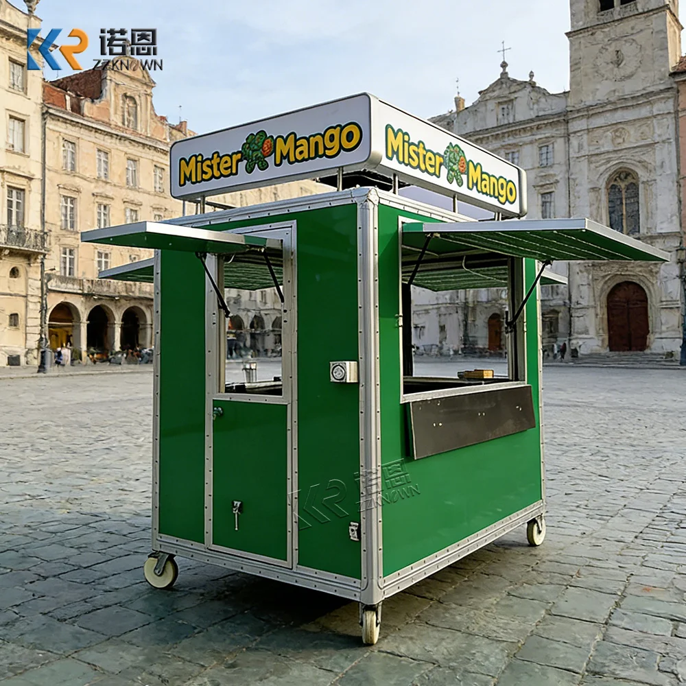 

Мобильный бар на заказ, кофейная тележка для барбекю, грузовик для еды, полностью оборудованный прицеп для еды с рамой из алюминия и нержавеющей стали