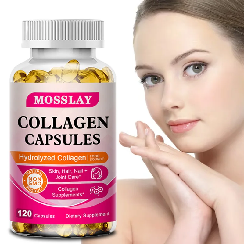 

Collagen Capsules with Hyaluronic Acid and Vitamin C Complex, Skin Whitening Supplement