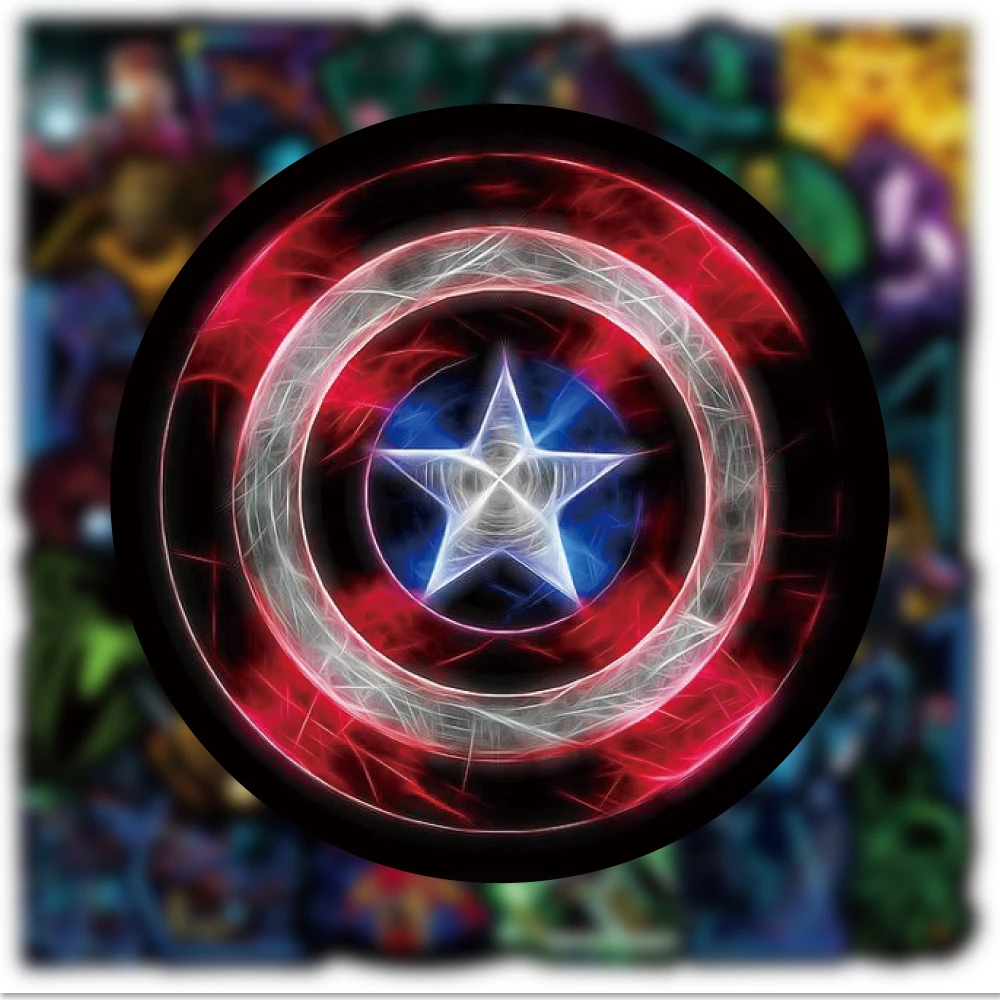 10/30/50/100pcs Neon Disney Marvel Mix Anime Stickers The Avengers Super Hero Decal DIY Laptop Car Phone Skateboard Cool Sticker